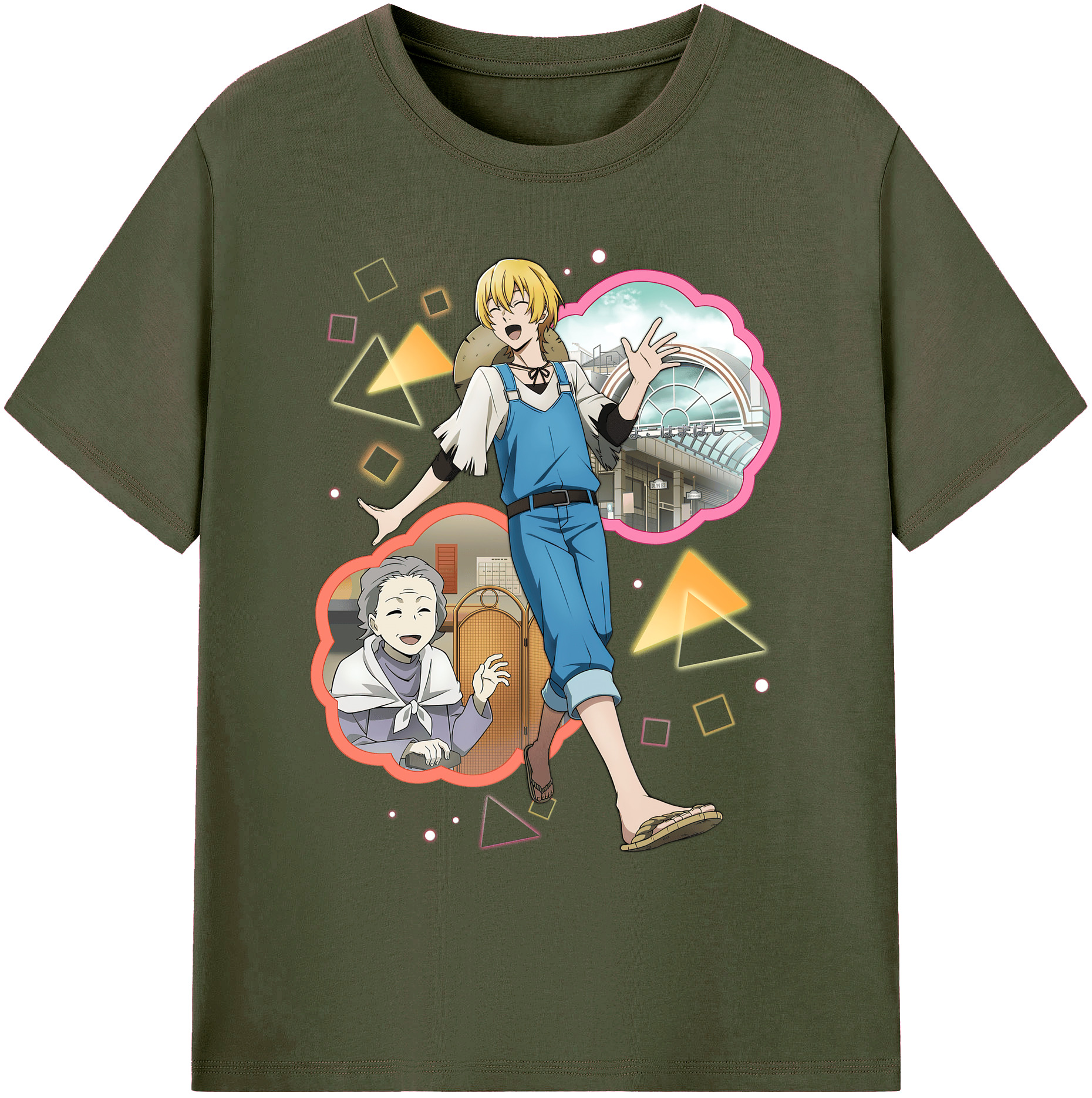 （画像用） 文豪ストレイドッグス Bungo Stray Dogs 綿100％ メンズ半袖Tシャツ｜肌触りやわらか＆通気性